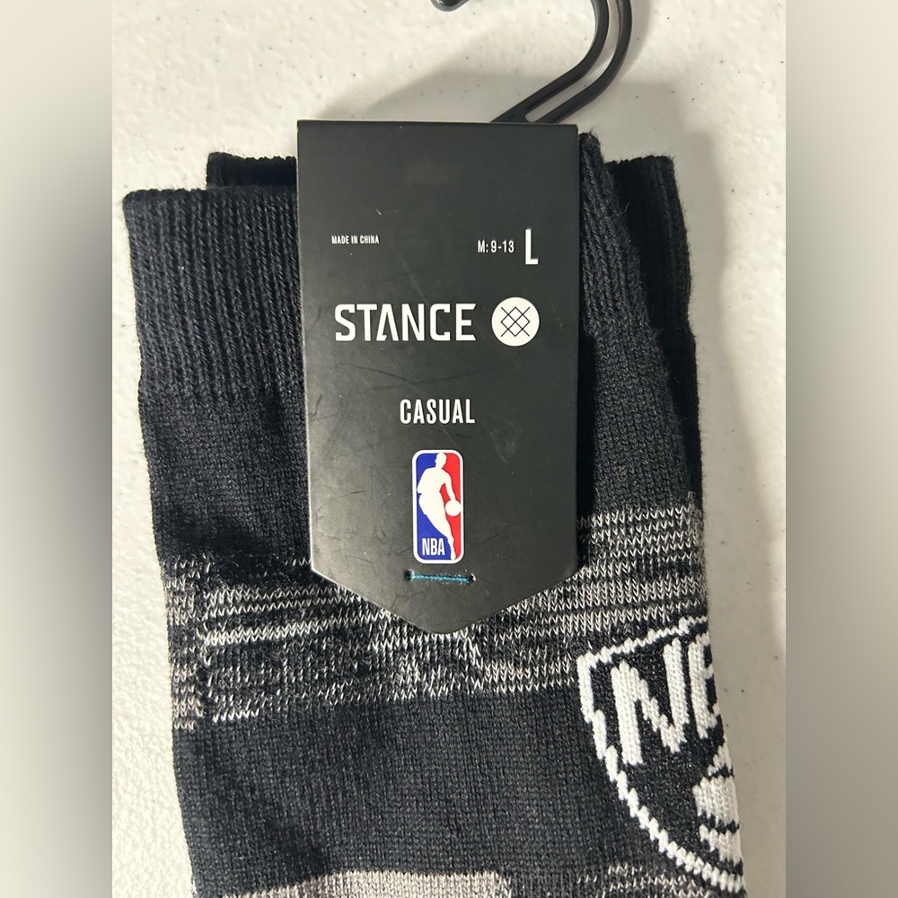 Stance NBA Brooklyn Nets Socks (Black/Grey) L 9-13